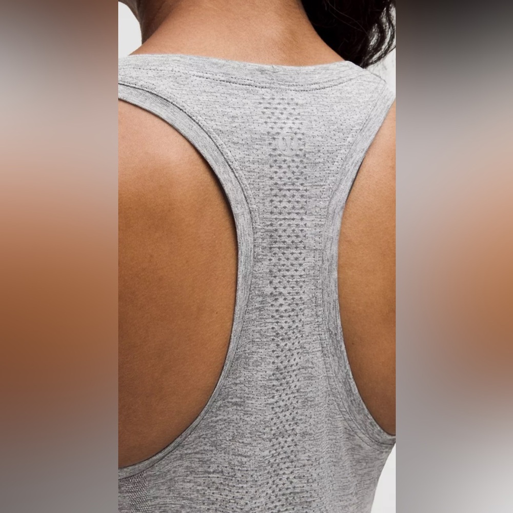 Lululemon Gray Women's Racerback Tank Top Size 6 WORN ONCE
